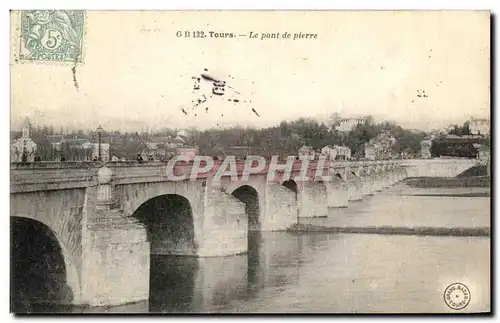 Cartes postales Tours Le Pont de Pierre