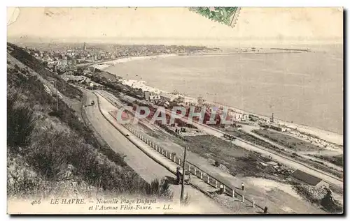 Ansichtskarte AK Le Havre Nouvelle Plage Dufoyel et I Avenue Felix Faure