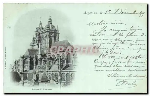 Ansichtskarte AK Eglise St Germain Argentan carte 1899