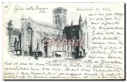 Cartes postales Souvenir de Vire carte 1898