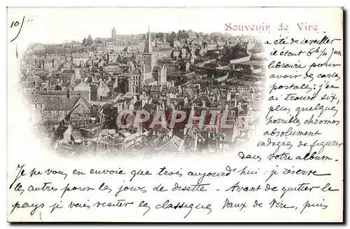 Cartes postales Souvenir de Vire carte 1899