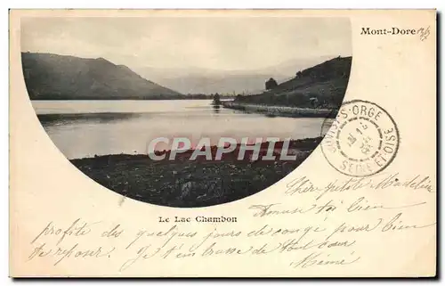 Cartes postales Mont Dore Le Lac Chambon carte 1899