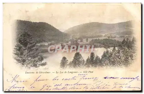 Cartes postales Environs de Gerardmer Le Lac de Longemer carte 1899