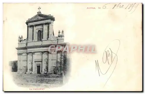 Cartes postales Arras La Cathedrale carte 1899