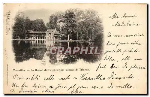 Cartes postales Versailles La Maison du Seigneur au hameau de Trianon carte 1899