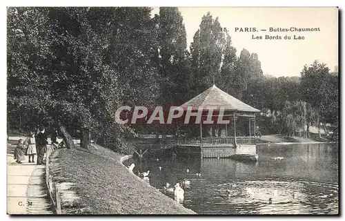 Ansichtskarte AK Paris Buttes Chaumont Les Bords du Lac