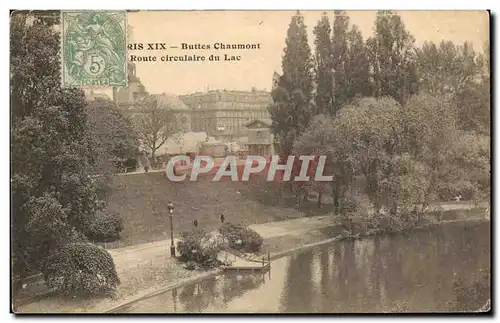 Ansichtskarte AK Paris Buttes Chaumont Route circulaire du Lac