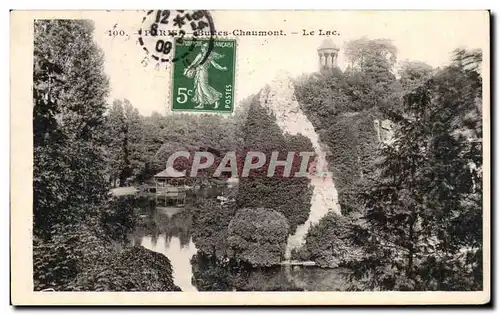 Ansichtskarte AK Paris Buttes Chaumont le lac