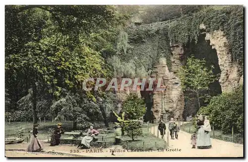 Ansichtskarte AK Paris Buttes Chaumont La Grotte