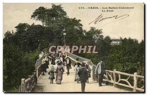 Cartes postales Paris Les Buttes Chaumont Le Pont