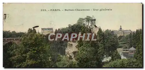 Ansichtskarte AK Paris Buttes Chaumont Vue generale Mairie