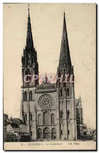 Cartes postales Chartres La Cathedrale