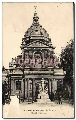 Cartes postales Tout Paris La Sorbonne Charch of Sorbonne