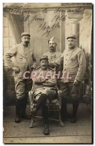 CARTE PHOTO Tonnerre Juin 1916 Miltiaria Soldats