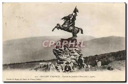 Cartes postales Ballon D Alsace Statue de Jeanne d Arc Enfants