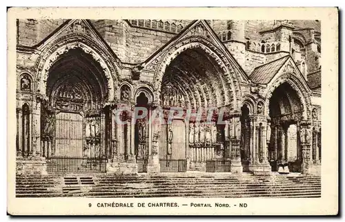 Ansichtskarte AK Cathedrale De Chartres Portail Nord