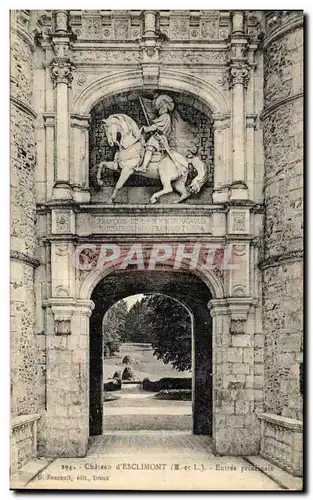 Cartes postales Chateau d Esclimont Entree principale