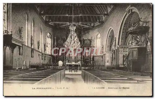 Ansichtskarte AK La Normandie La Loupe Interieur de l Eglise