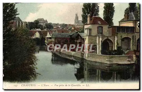 Cartes postales Chartres L Eure Vue prise de la Courtille