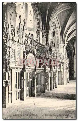 Cartes postales Cathedrale de Chartres Le tour de choeur