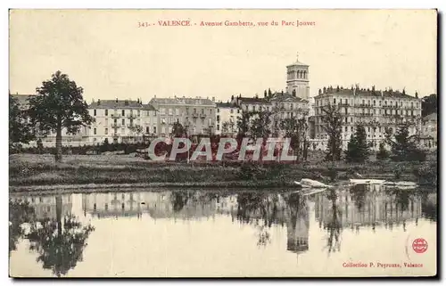 Ansichtskarte AK Valence Avenue Gambetta vue du Parc Jouvet