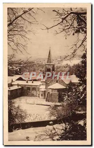 Ansichtskarte AK Abbaye de N D D aiguebelle par Grignan Sous la neige