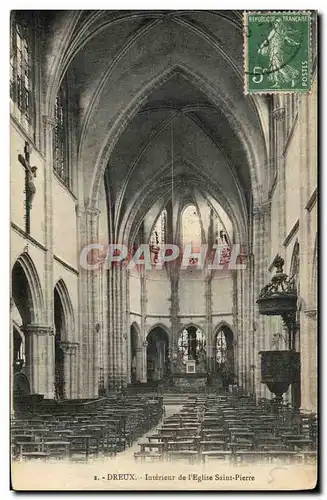 Cartes postales Dreux Interieur de l Eglise Saint Pierre