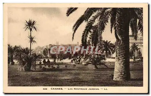 Cartes postales Cannes Les Nouveaux jardins