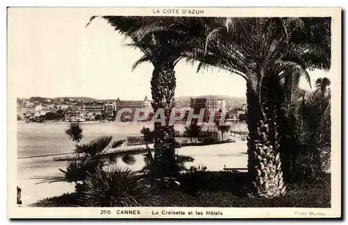 Cartes postales Cannes La Croisette et les Hotels