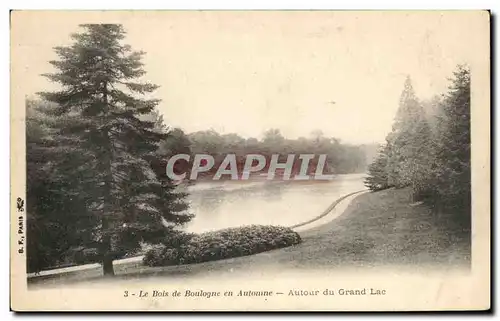 Ansichtskarte AK Paris Le Bois de Boulogne en Automne Autour du Grand Lac