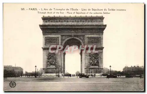 Cartes postales Paris L Arc de Triomphe de l Etoile