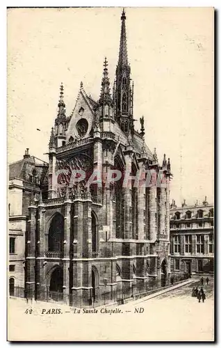 Cartes postales Paris La Sante Chapelle