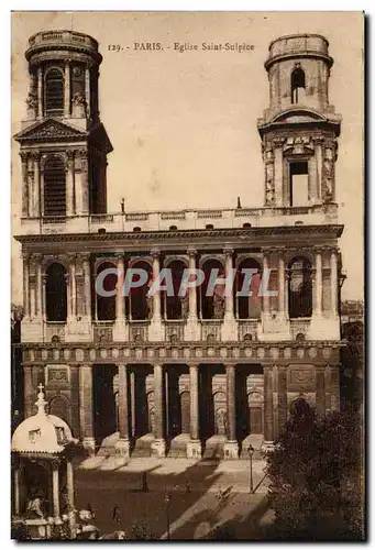 Cartes postales Paris Eglise Saint Sulpice