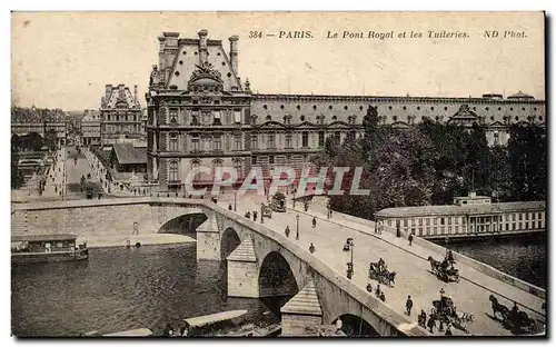 Ansichtskarte AK Paris Le Pont Royal et les Tuileries Louvre