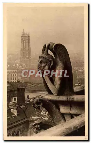 Ansichtskarte AK Paris Notre Dame de Paris Chimere Stryge