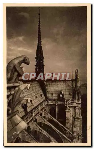 Cartes postales Paris Notre Dame de Paris Detail du Chevet