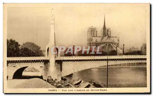 Ansichtskarte AK Paris Vue Sur L Abside de Notre Dame