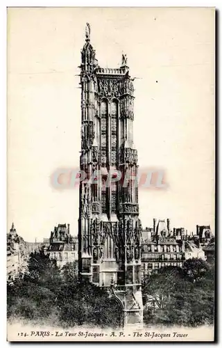 Cartes postales Paris La Tour St Jacques