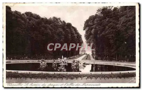 Ansichtskarte AK Versailles Le bassin du dragon et l allee des Marmousets