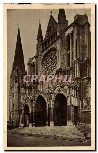 Cartes postales Chartres Le Portail Sud et la Vieille Tour