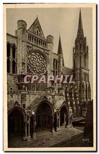 Cartes postales Chartres Le Portail Nord et la Fleche