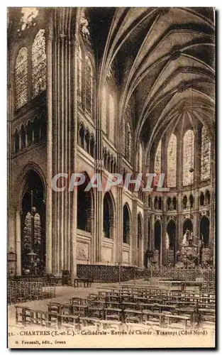 Cartes postales Chartres Cathedrale Entres du Choeur Transept