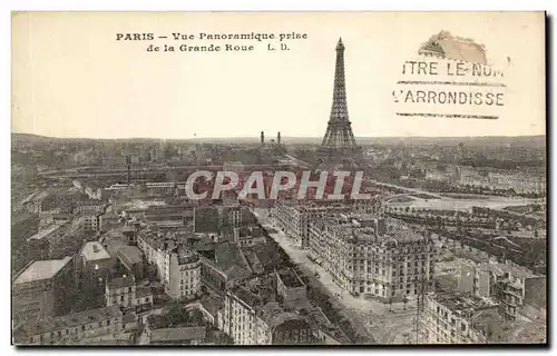 Cartes postales Paris Vue Panoramique prise de la Grande Roue Tour Eiffel