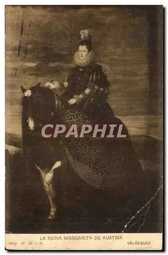 Cartes postales La Reina Margarita de Austria Velazquez