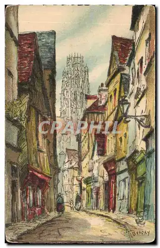 Cartes postales Rouen La Rue Damiette