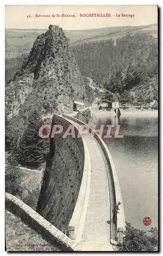 Ansichtskarte AK Environs de Ste Etienne Rochetaillee Le barrage