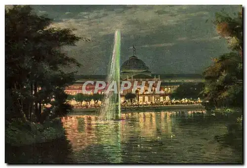 Cartes postales Wiesbaden Kurhaus bei Illlumination