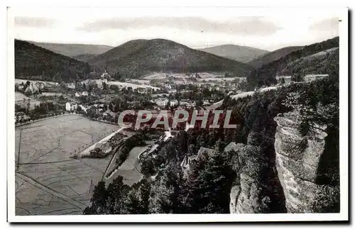 Cartes postales Herrenalb Schwarzwald Blick vom Falkenstein