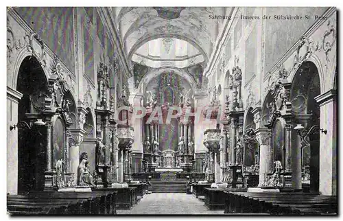 Cartes postales Salzburg Inneres der Stiftskirche St Peter