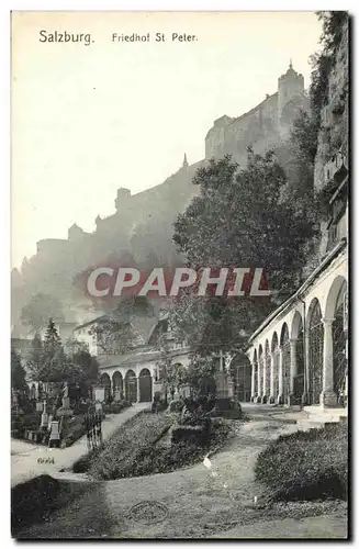 Cartes postales Salzburg Friedhof St Peter